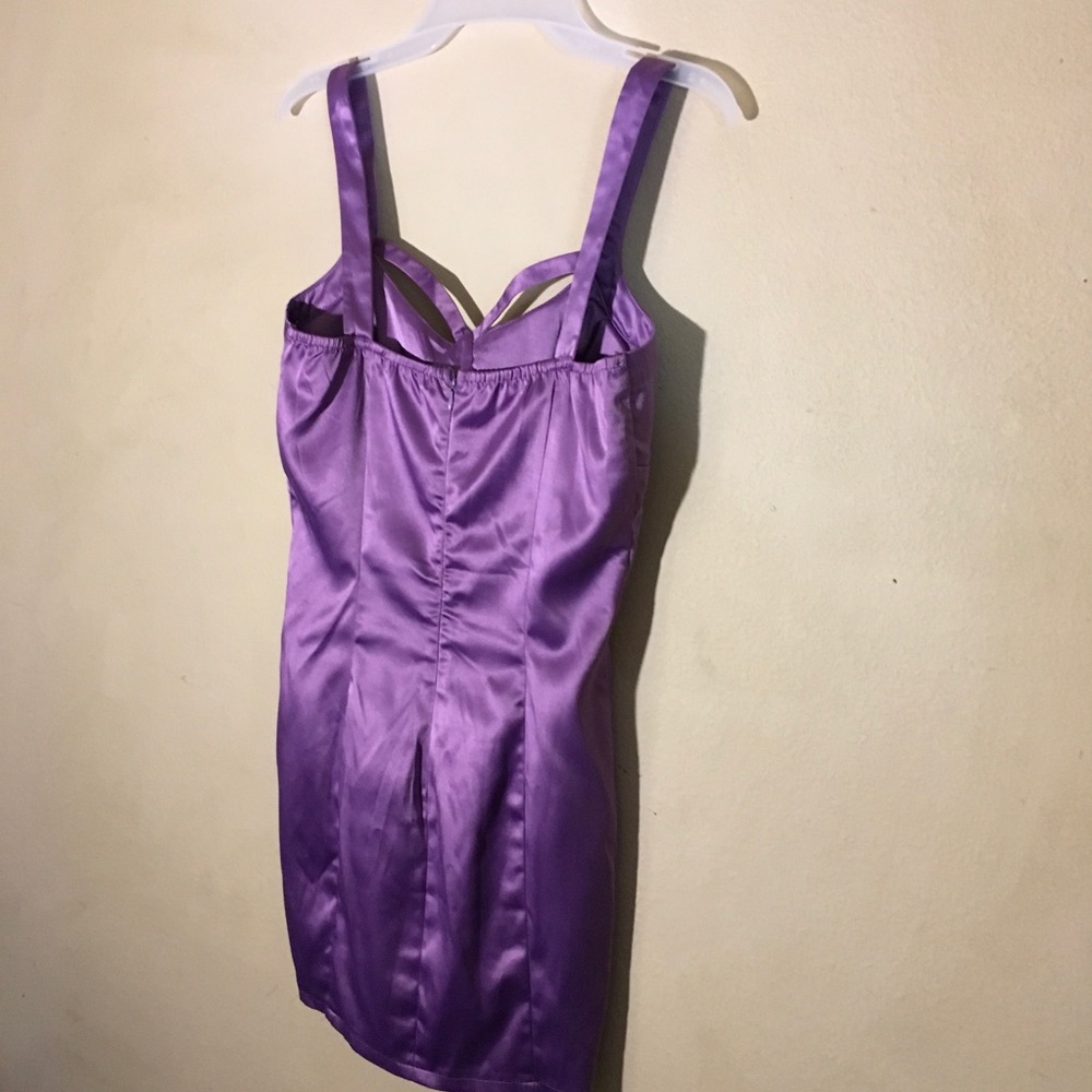Misope Purple Sleeveless Mini-dress, Sz M - Picture 3 of 7